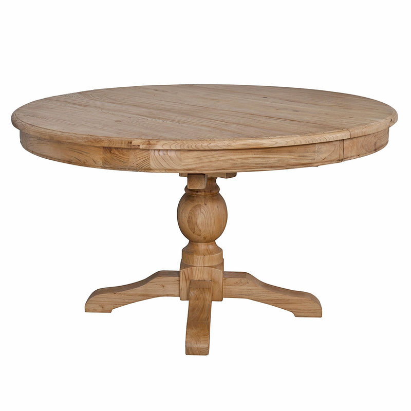 French Provincial Farmhouse 140-180cm Pedestal Extendable Round Dining Table