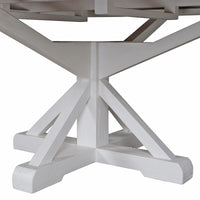 Hamptons Sorrento 150-190cm Round Extendabe Trestle Dining Table