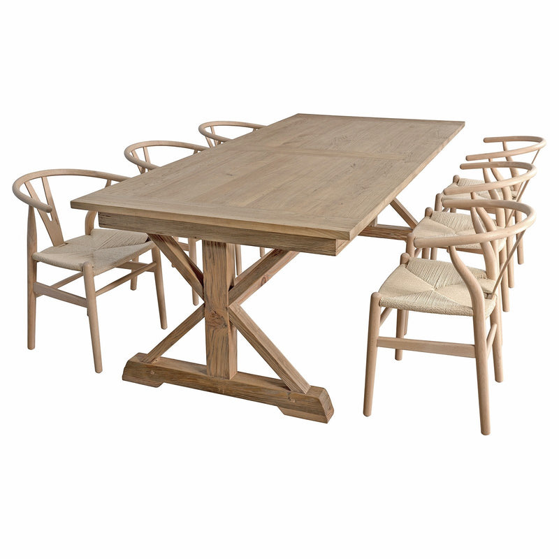 Hamptons Chateau 240cm Rectangle Foldable Trestle Dining Table