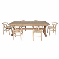 Hamptons Chateau 240cm Rectangle Foldable Trestle Dining Table