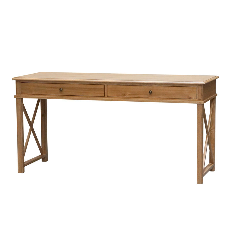 Hamptons Halifax Side Cross Console Hall Table / Study Desk