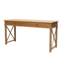 Hamptons Halifax Side Cross Console Hall Table / Study Desk