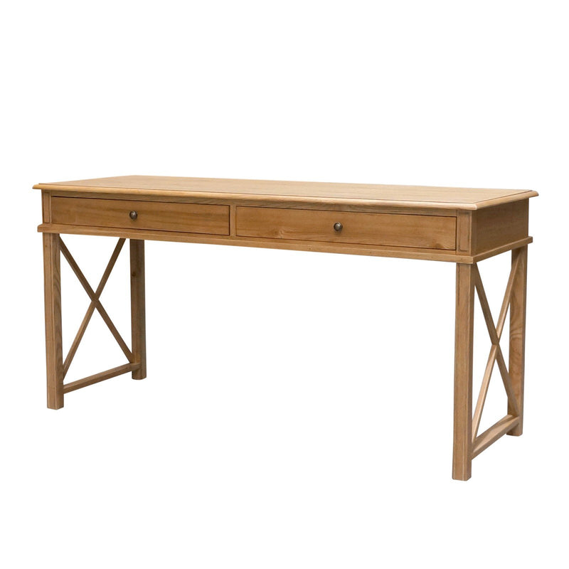 Hamptons Halifax Side Cross Console Hall Table / Study Desk