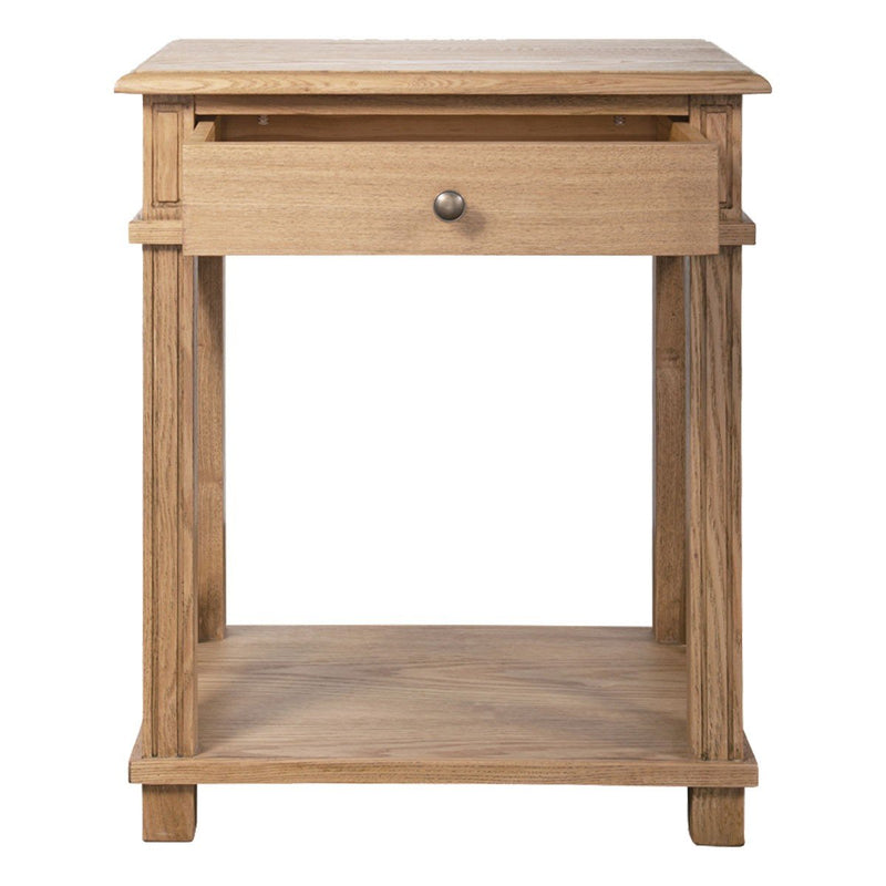 Hamptons Coastal Cross 1 Drawer Bedside Table