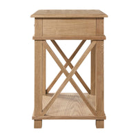 Hamptons Coastal Cross 1 Drawer Bedside Table