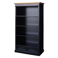 Hamptons Sorrento 2 Drawer Open Library Bookcase