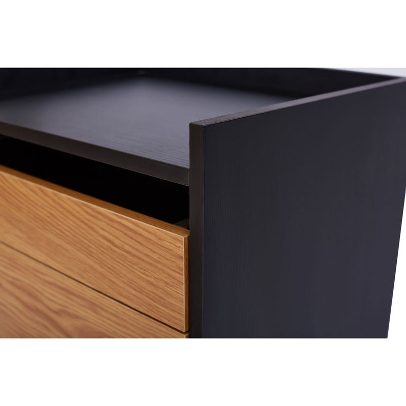 Contemporary Modern Harper 2 Drawer Bedside Table