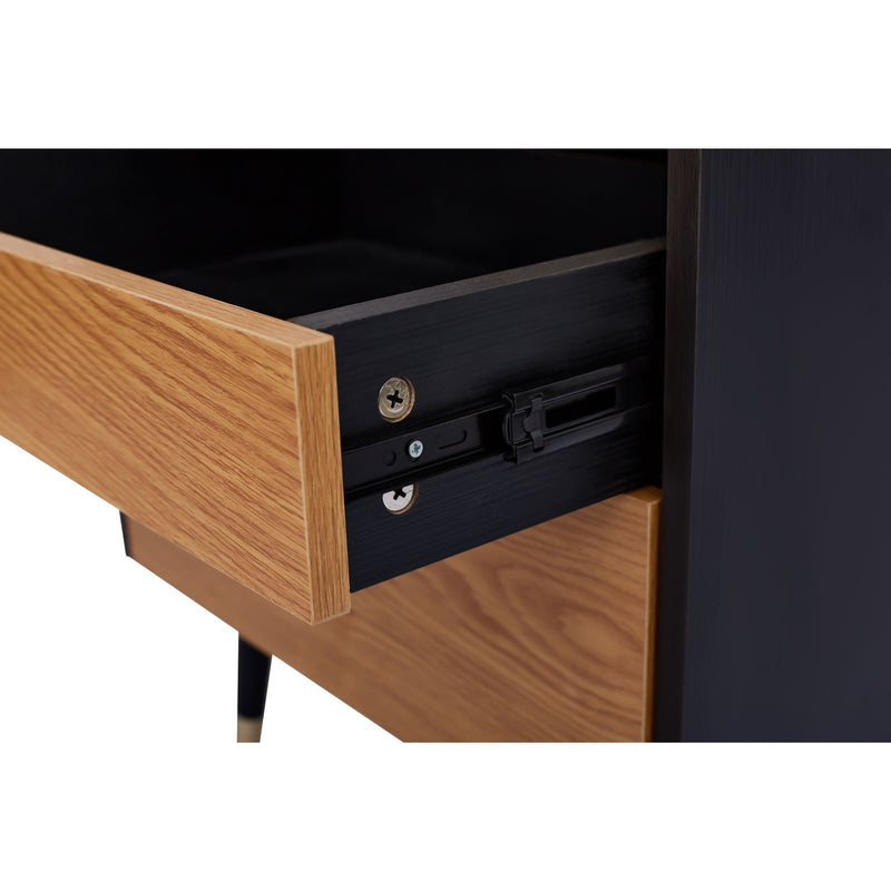 Contemporary Modern Harper 2 Drawer Bedside Table