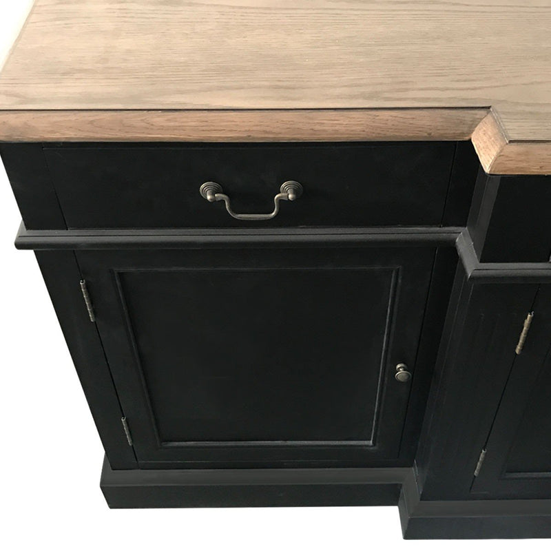 Hamptons Sorrento Buffet and Hutch Sideboard Bookcase Cabinet