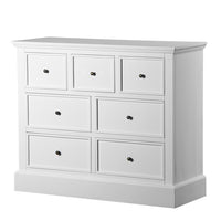 Hamptons Halifax 7 Drawer Chest Tallboy Cabinet