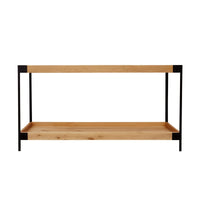 Industrial Detroit Loft Oak Console Hall Table