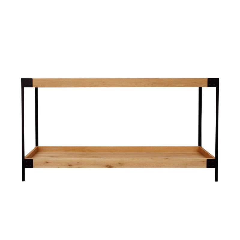 Industrial Detroit Loft Oak Console Hall Table