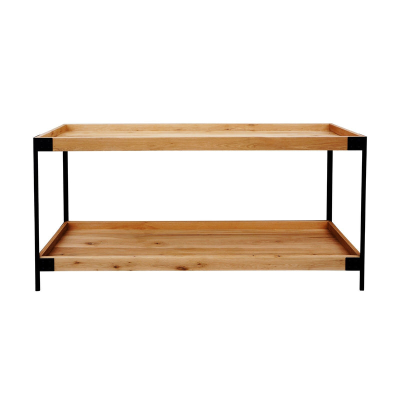 Industrial Detroit Loft Oak Console Hall Table