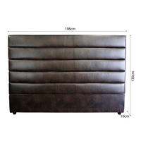 Contemporary Modern Heather Upholstered King Bed Headboard