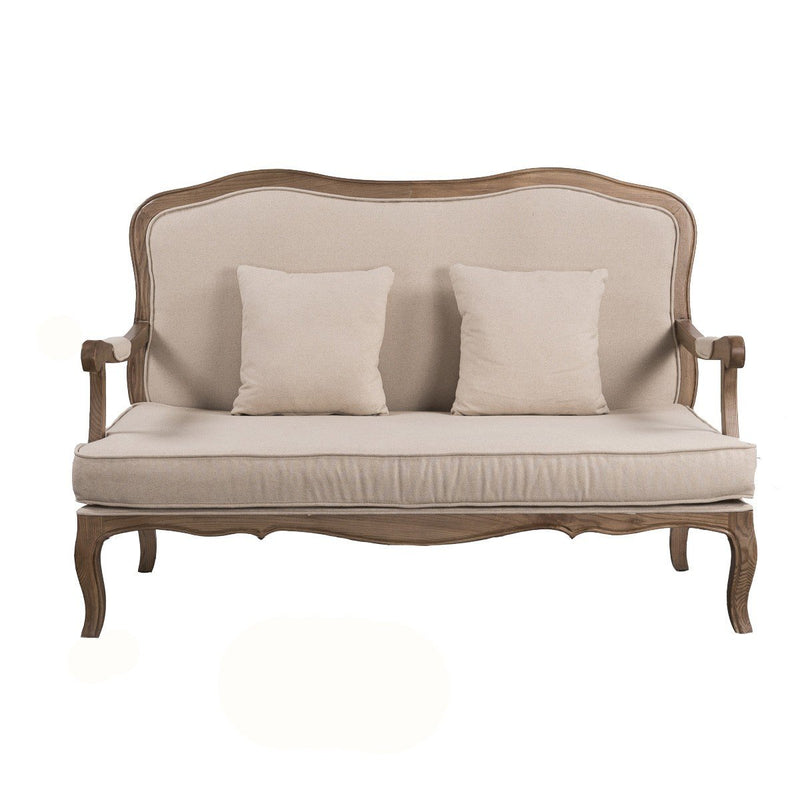 French Provincial Provence Double Arm Sofa