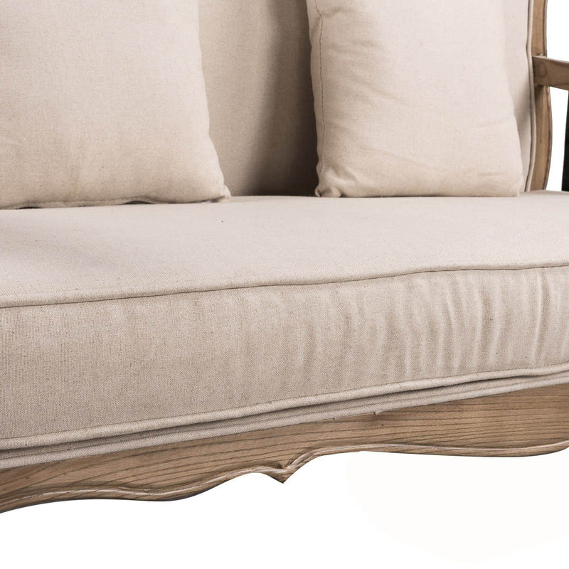 French Provincial Provence Double Arm Sofa