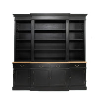 Hamptons Sorrento Buffet and Hutch Sideboard Bookcase Cabinet