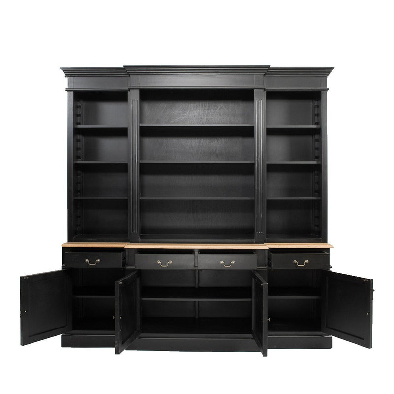 Hamptons Sorrento Buffet and Hutch Sideboard Bookcase Cabinet