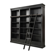 Hamptons Halifax Open Library Bookcase with Ladder