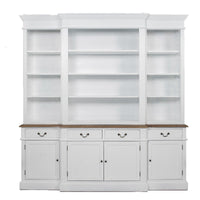 Hamptons Sorrento Buffet and Hutch Sideboard Bookcase Cabinet