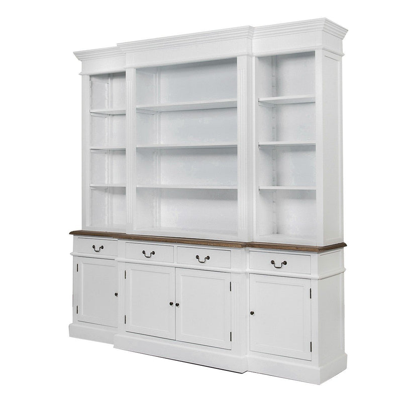 Hamptons Sorrento Buffet and Hutch Sideboard Bookcase Cabinet