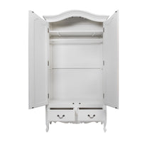 French Provincial Louis 2 Drawer Wardrobe