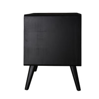 Contemporary Modern Scandinavian Nordic Rattan Bedside Table