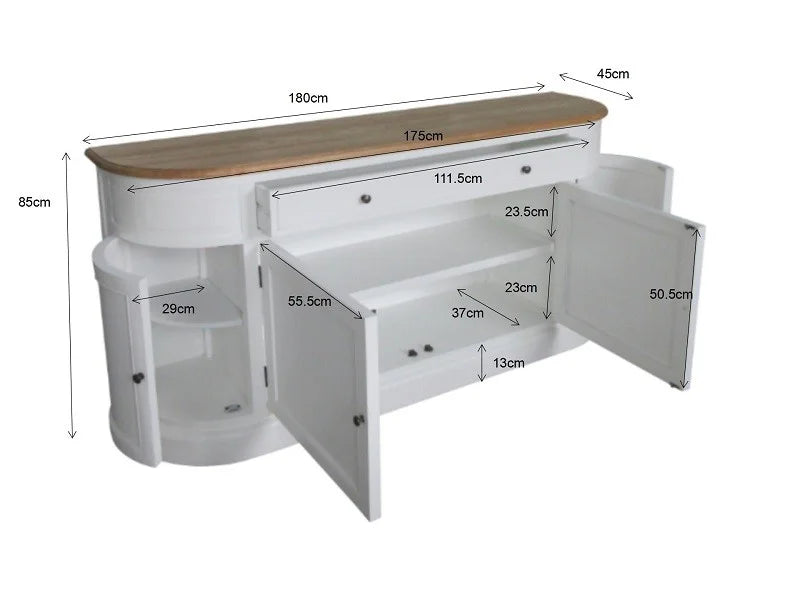 Hamptons Sorrento Provence Sideboard Buffet