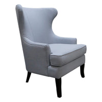 Contemporary Modern Lexter Upholstered Wingback Lounge Armchair Sofa