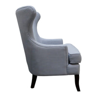 Contemporary Modern Lexter Upholstered Wingback Lounge Armchair Sofa