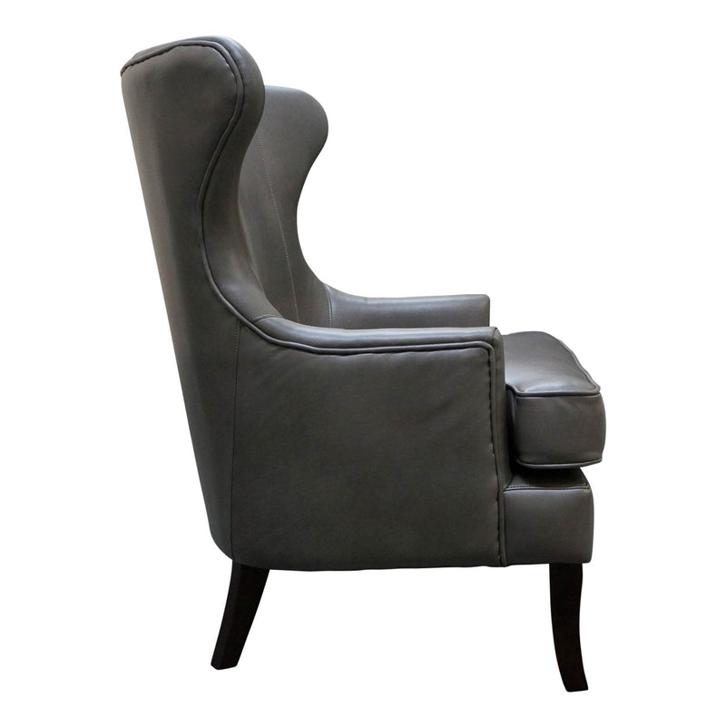 Contemporary Modern Lexter Upholstered Wingback Lounge Armchair Sofa