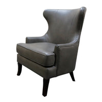 Contemporary Modern Lexter Upholstered Wingback Lounge Armchair Sofa