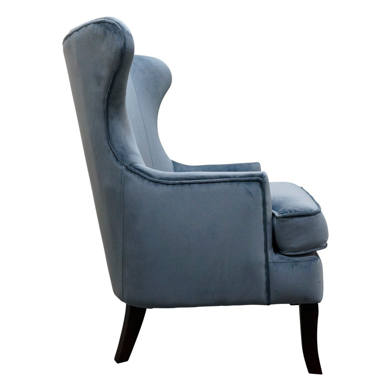 Contemporary Modern Lexter Upholstered Wingback Lounge Armchair Sofa