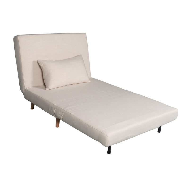 Contemporary Modern Siesta 1.5 Seater Versatile linen Lounge Sofa Bed