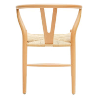 Contemporary Scandinavian Set of 2 Replica Hans Wegner Wishbone Chairs